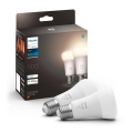 ΣΕΤ 2x λαμπτήρες LED Dimmable Philips Hue WHITE E27/9,5W/230V 2700K