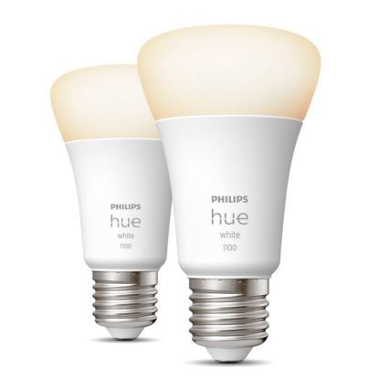 ΣΕΤ 2x λαμπτήρες LED Dimmable Philips Hue WHITE E27/9,5W/230V 2700K