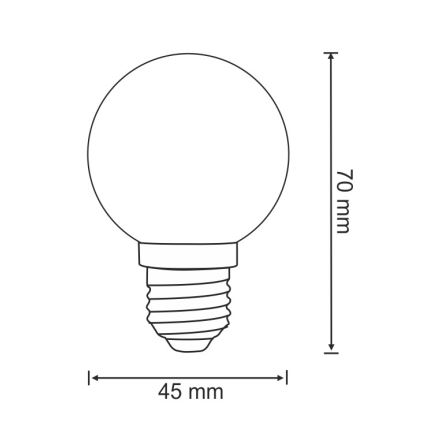 ΣΕΤ 2x Λαμπτήρες LED PARTY E27/0,5W/36V μπλε