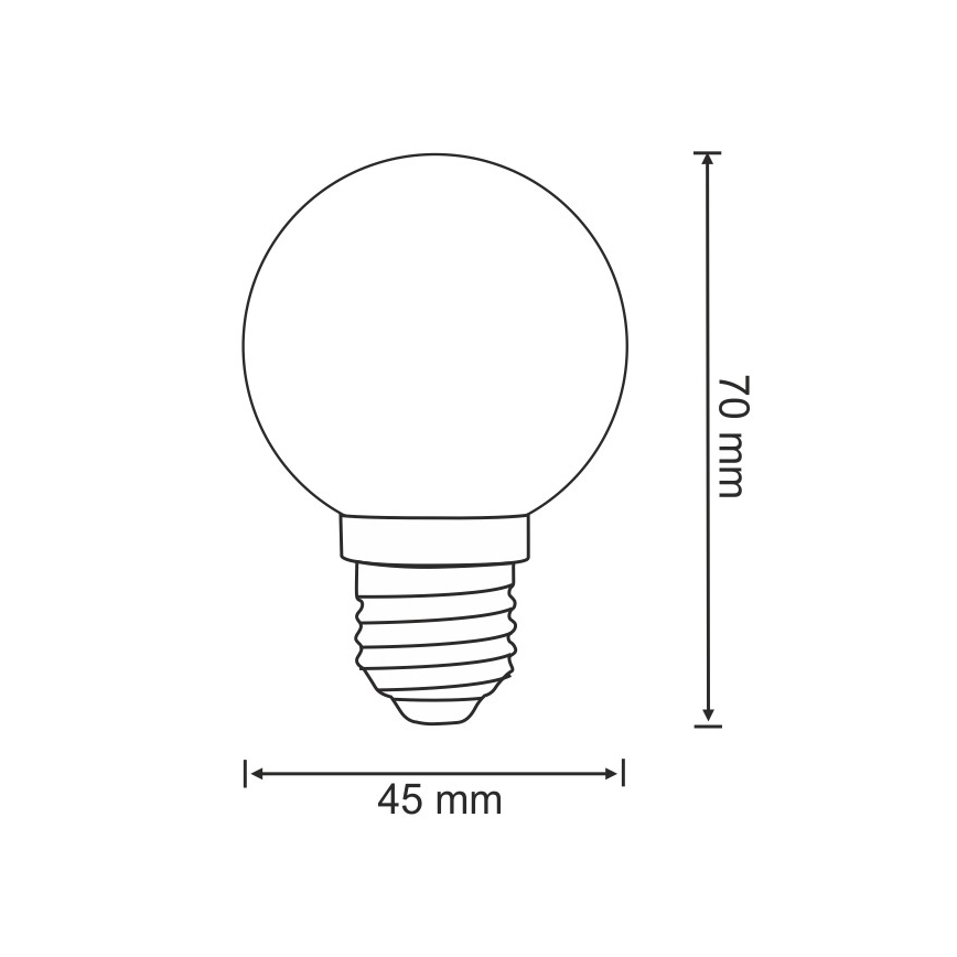 ΣΕΤ 2x Λαμπτήρες LED PARTY E27/0,5W/36V πράσινο