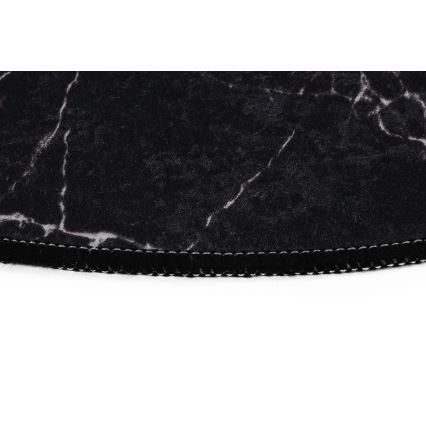 ΣΕΤ 2x Πατάκι μπάνιου MARBLE 50x60/60x100 cm μαύρο