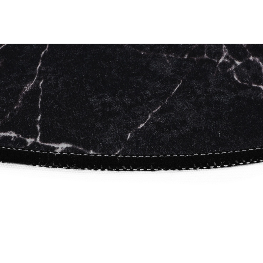 ΣΕΤ 2x Πατάκι μπάνιου MARBLE 50x60/60x100 cm μαύρο