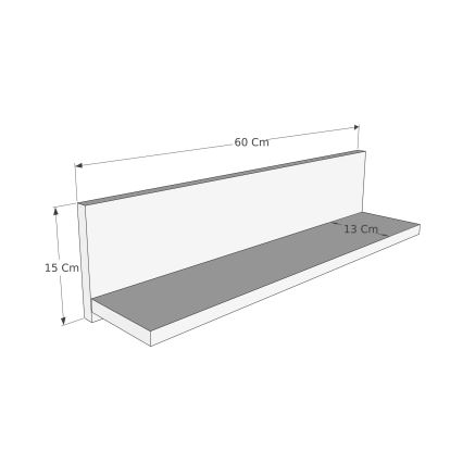 Σετ 2x Ράφια SHELFIE πεύκο/μαύρο