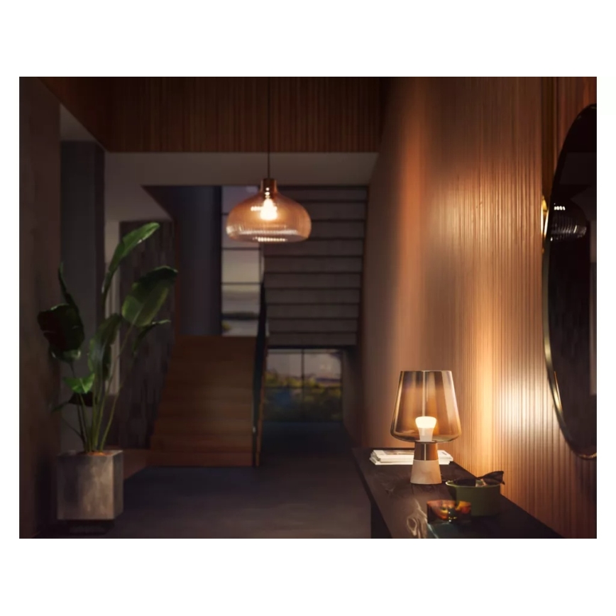 Σετ 2x Ρυθμιζόμενες LED λάμπες Philips Hue WHITE E27/9,5W/230V 2700K