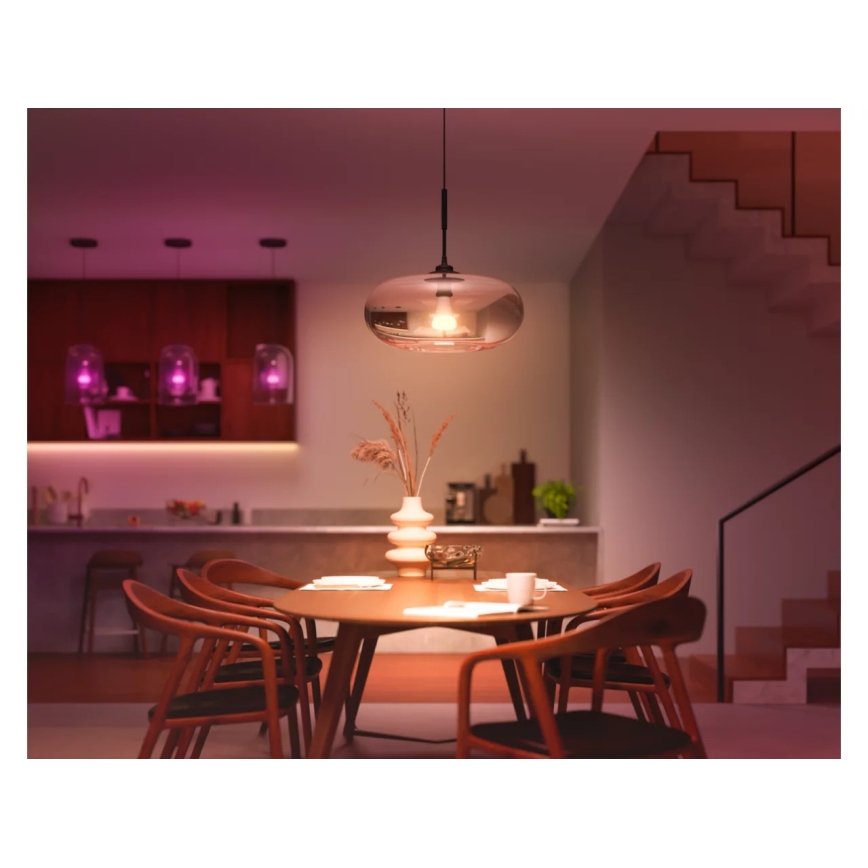 Σετ 2 ρυθμιζόμενων λαμπτήρων LED Philips Hue WHITE AND COLOR AMBIANCE E27/6W/230V 1000-20000K