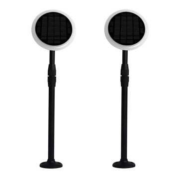 ΣΕΤ 2x Ρυθμιζόμενος ηλιακός φωτισμός LED GARDEN LED/3W/5V 42-80 εκ. 3000K IP65 1000 mAh