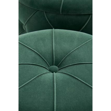 ΣΕΤ 2x Σκαμπό POLLY διάμετρος 40/44 cm πράσινο/χρυσό
