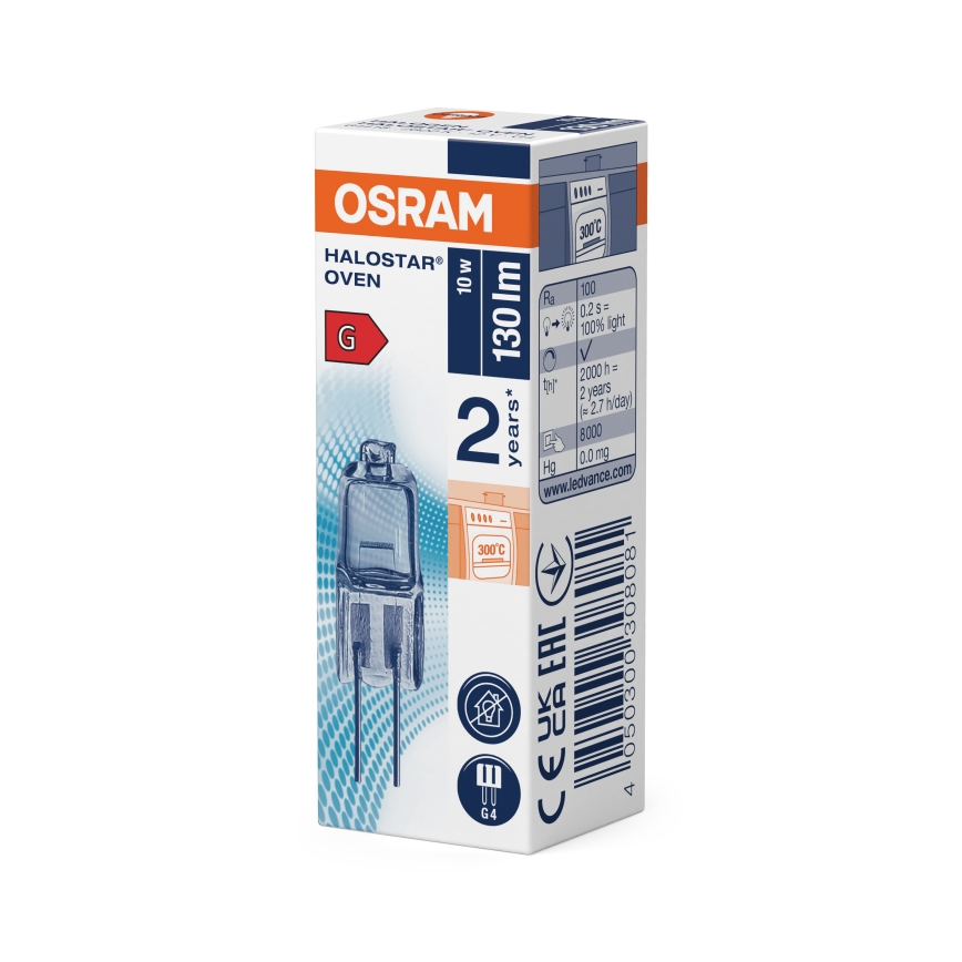 Σετ 3 λαμπτήρων φούρνου HALOSTAR G4/10W/12V 2700K - Osram