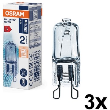 Σετ 3 τεμ. λαμπτήρες για φούρνο HALOPIN G9/40W/230V 2700K - Osram