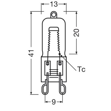 Σετ 3 τεμ. λαμπτήρες φούρνου HALOPIN G9/25W/230V 2700K - Osram