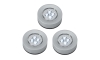ΣΕΤ 3x LED Φωτιστικά προσανατολισμού αφής 1xLED/2W/4,5V ασημί