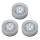 ΣΕΤ 3x LED Φωτιστικά προσανατολισμού αφής 1xLED/2W/4,5V ασημί