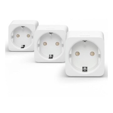 ΣΕΤ 3x Έξυπνη πρίζα Philips Hue Smart φις EU SCHUKO