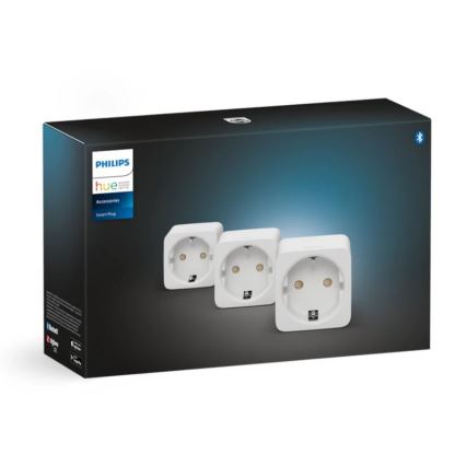 ΣΕΤ 3x Έξυπνη πρίζα Philips Hue Smart φις EU SCHUKO