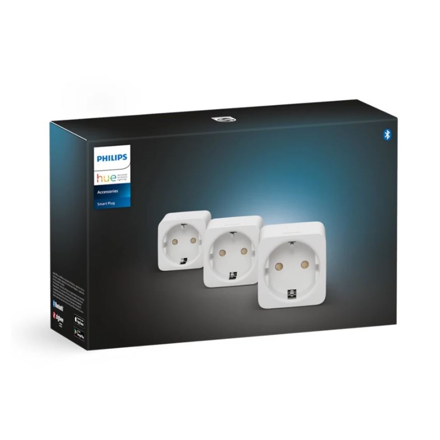 ΣΕΤ 3x Έξυπνη πρίζα Philips Hue Smart φις EU SCHUKO