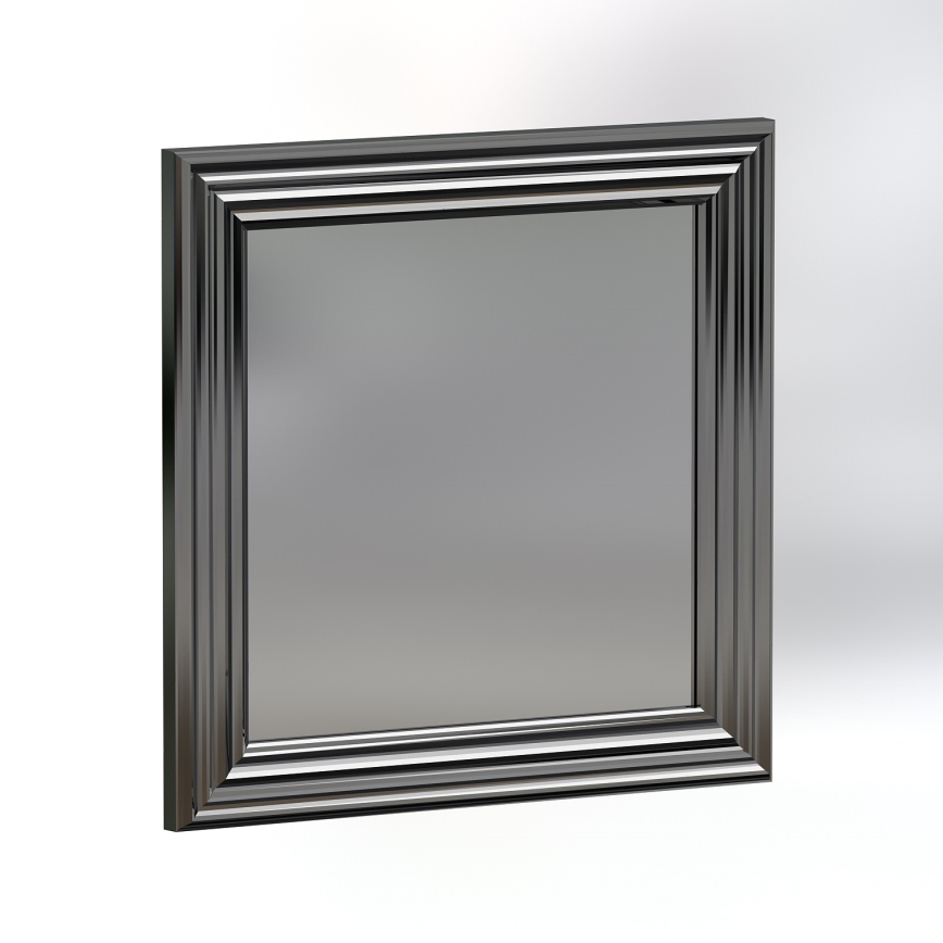 ΣΕΤ 3x Καθρέφτης τοίχου OTTO 40x40 cm ασημί