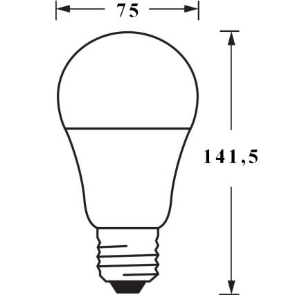 ΣΕΤ 3x Λάμπα Dimmer LED SMART+ E27/14W/230V 2700K-6500K Wi-Fi - Ledvance