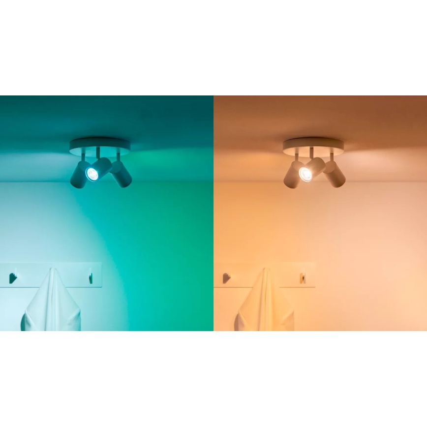ΣΕΤ 3x Λάμπα LED RGBW Dimmable PAR16 GU10/4,7W/230V 2200-6500K Wi-Fi - WiZ