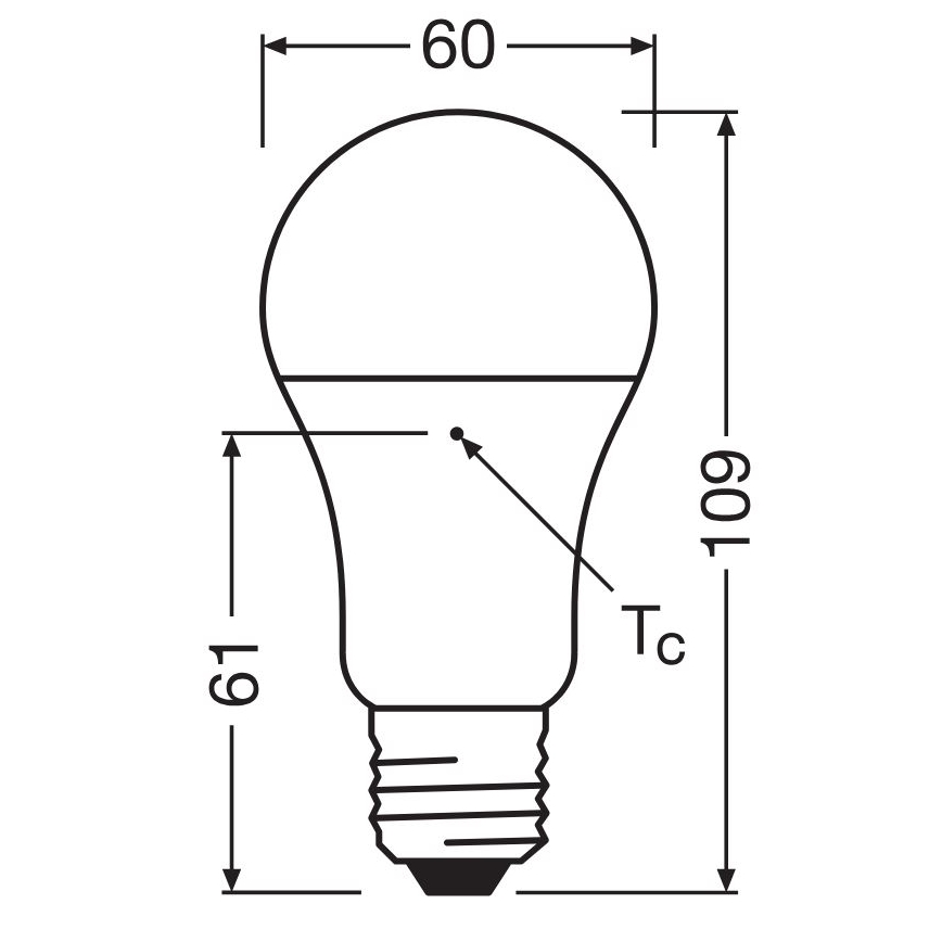 ΣΕΤ 3x Λαμπτήρας LED A60 E27/10W/230V 4000K