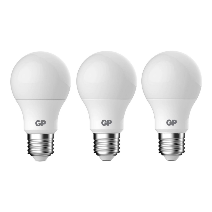 ΣΕΤ 3x Λαμπτήρας LED A60 E27/8,6W/230V 2700K - GP