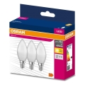 ΣΕΤ 3x Λαμπτήρας LED B38 E14/4,9W/230V 3000K - Osram