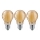 ΣΕΤ 3x Λαμπτήρας LED CLASIC AMBER A60 E27/9W/230V 2200K - Brilagi