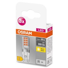 ΣΕΤ 3x Λαμπτήρας LED G9/2,6W/230V 2700K - Osram