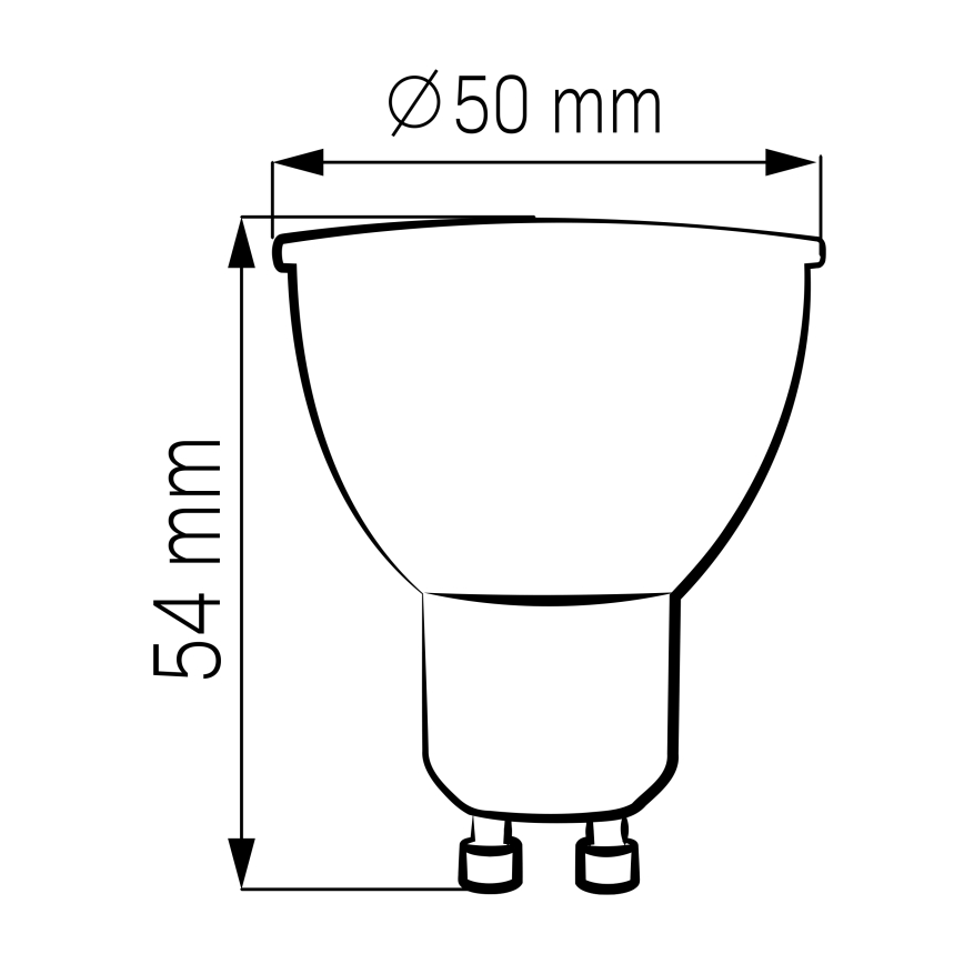 ΣΕΤ 3x Λαμπτήρας LED GU10/4,5W/230V 4000K