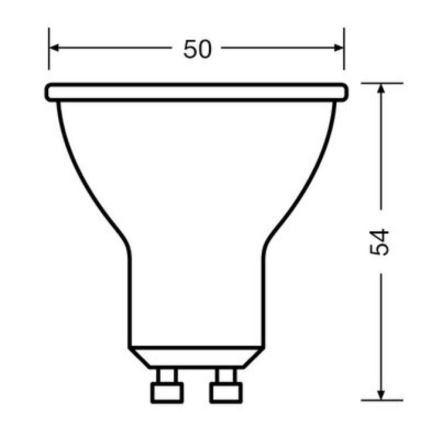 ΣΕΤ 3x Λαμπτήρας LED PAR16 GU10/4,5W/230V 2700K - Osram