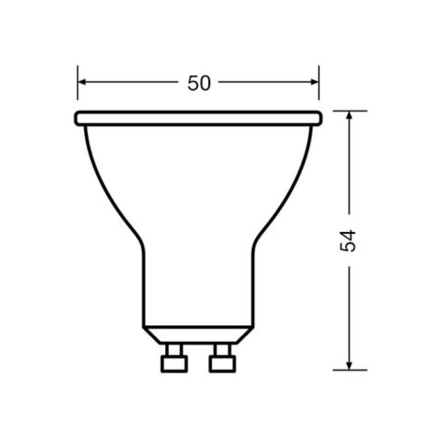 ΣΕΤ 3x Λαμπτήρας LED PAR16 GU10/6,9W/230V 4000K - Osram