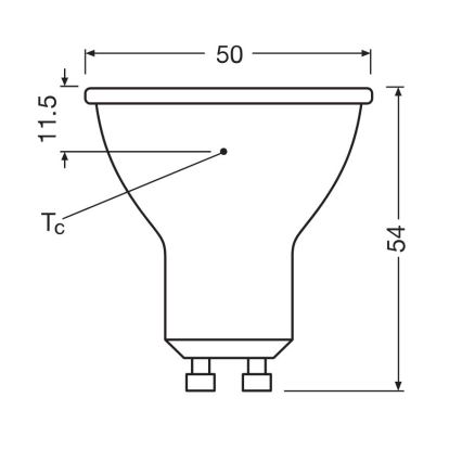 ΣΕΤ 3x Λαμπτήρας LED PAR16 GU10/6,9W/230V 6500K - Osram