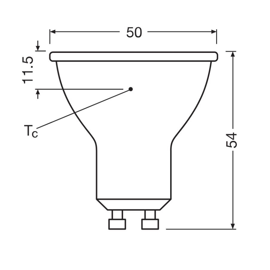 ΣΕΤ 3x Λαμπτήρας LED PAR16 GU10/6,9W/230V 6500K - Osram