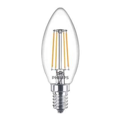 ΣΕΤ 3x Λαμπτήρας LED Philips B35 E14/4,3W/230V 2700K