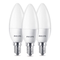 ΣΕΤ 3x Λαμπτήρας LED Philips B35 E14/5,5W/230V