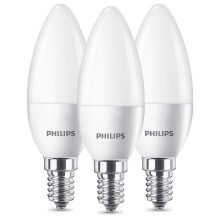 ΣΕΤ 3x Λαμπτήρας LED Philips B35 E14/5,5W/230V