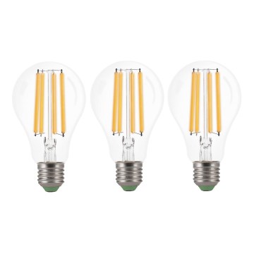 ΣΕΤ 3x Λαμπτήρας LED VINTAGE A60 E27/9W/230V 3000K - Brilagi