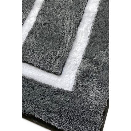 ΣΕΤ 3x Πατάκι μπάνιου 60/60/100 cm ανθρακί