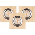 ΣΕΤ 3x Χωνευτό Φωτιστικό LED VITAR 1xGU10/5W/230V CRI 90 sandstone – FSC πιστοποιημένο