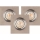 ΣΕΤ 3x Χωνευτό Φωτιστικό LED VITAR 1xGU10/5W/230V CRI 90 τσιμέντο – FSC πιστοποιημένο