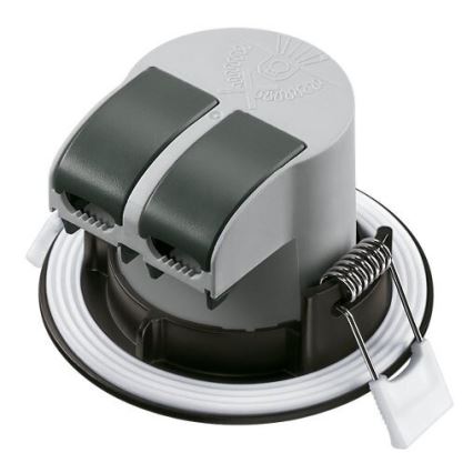 ΣΕΤ 3x Χωνευτό Φωτιστικό μπάνιου LED LED/5,5W/230V 2700K IP65 μαύρο
