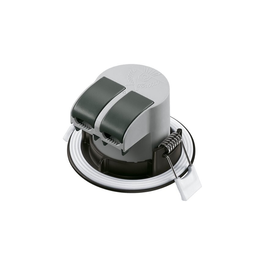 ΣΕΤ 3x Χωνευτό Φωτιστικό μπάνιου LED LED/5,5W/230V 2700K IP65 μαύρο