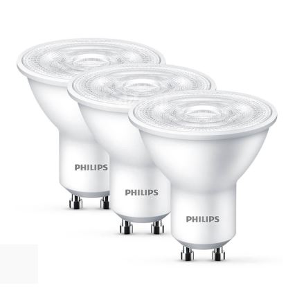 Σετ 3xLED Λαμπτήρας Philips GU10/4,7W/230V 2700K