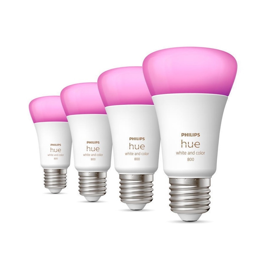 ΣΕΤ 4x Dimmable λαμπτήρες LED Philips Hue White and Color Ambience E27/6,5W/230V 2000-6500K