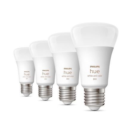 ΣΕΤ 4x Dimmable λαμπτήρες LED Philips Hue White and Color Ambience E27/6,5W/230V 2000-6500K