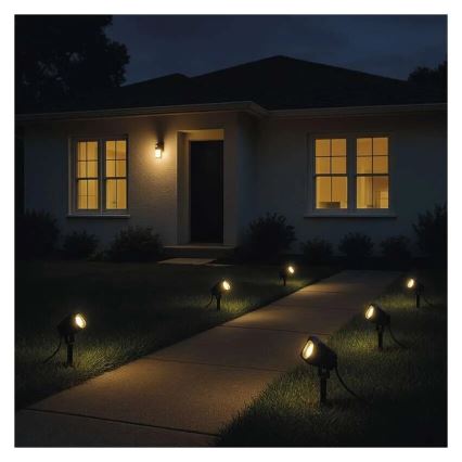 ΣΕΤ 4x LED RGBIC Dimming Εξωτερικού χώρου φωτιστικό LED/7W/230V 3000-6500K IP65 Wi-Fi Tuya