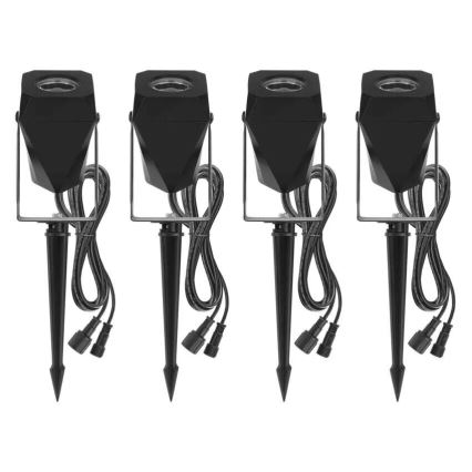 ΣΕΤ 4x LED RGBIC Dimming Εξωτερικού χώρου φωτιστικό LED/7W/230V 3000-6500K IP65 Wi-Fi Tuya