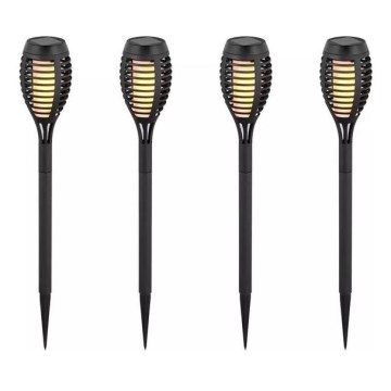 ΣΕΤ 4x LED Ηλιακό Φωτιστικό 4xLED/3,6V 1xAAA IP44 100 mAh