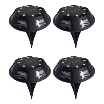 ΣΕΤ 4x LED Ηλιακό Φωτιστικό LED/1,2V 200 mAh IP44