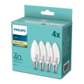 ΣΕΤ 4x LED Λαμπτήρες Philips E14/5,5W/230V 2700K