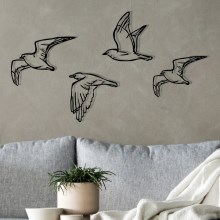 ΣΕΤ 4x Διακοσμητικά τοίχου πουλιά